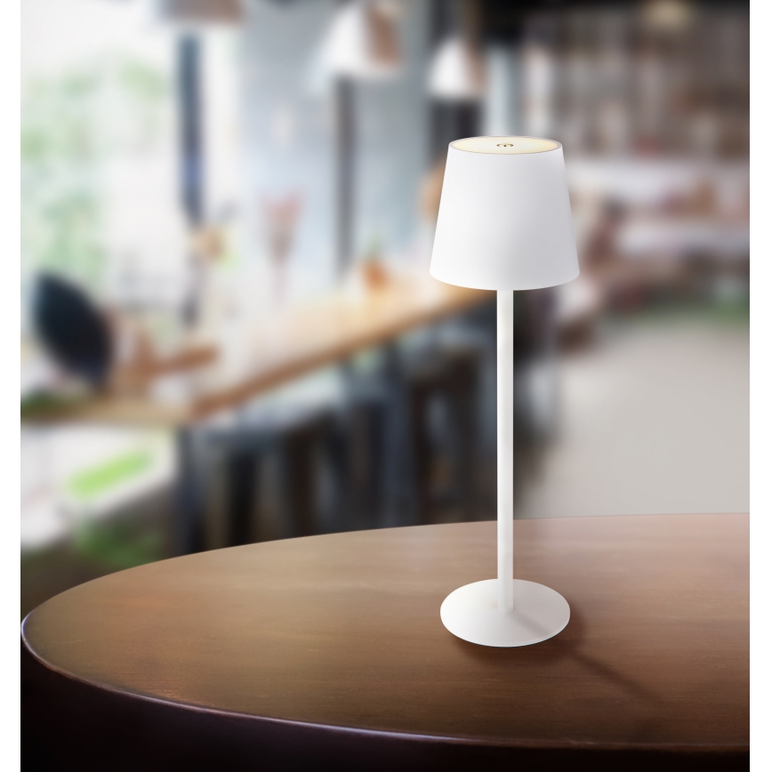 Globo - LED Димируема сензорна екстериорна лампа LED/3W/3,7V IP44 1800 mAh USB бял