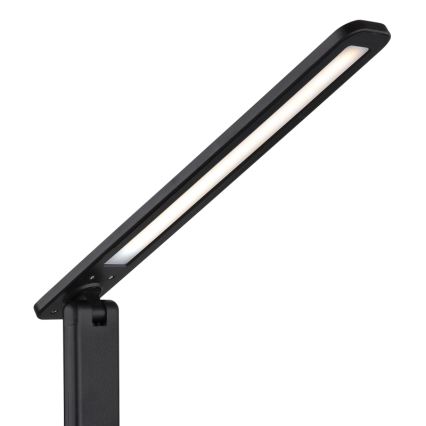 Globo - LED Сензорна димируема акумулаторна настолна лампа LED/5W/5V 2700/4000/6500K 1800 mAh черен