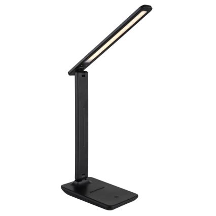 Globo - LED Сензорна димируема акумулаторна настолна лампа LED/5W/5V 2700/4000/6500K 1800 mAh черен