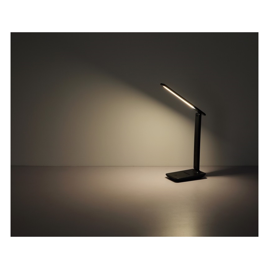Globo - LED Сензорна димируема акумулаторна настолна лампа LED/5W/5V 2700/4000/6500K 1800 mAh черен