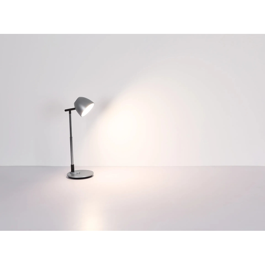 Globo - LED Димируема сензорна настолна лампа LED/7,5W/230V 3000K/4000K/6500K сив