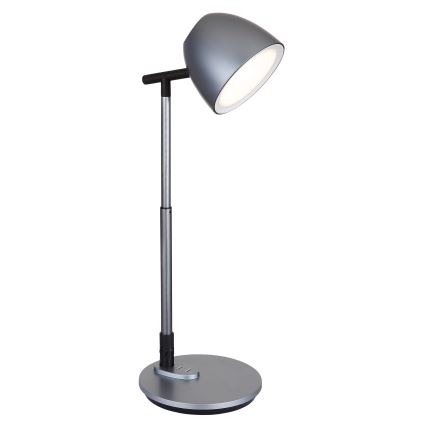 Globo - LED Димируема сензорна настолна лампа LED/7,5W/230V 3000K/4000K/6500K сив