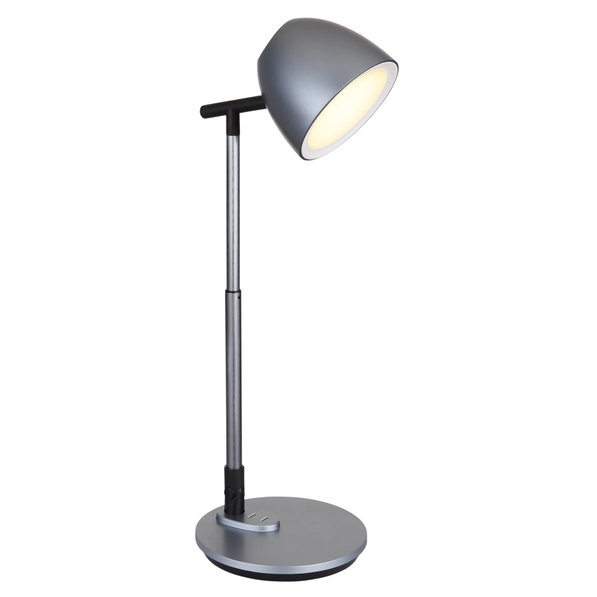 Globo - LED Димируема сензорна настолна лампа LED/7,5W/230V 3000K/4000K/6500K сив