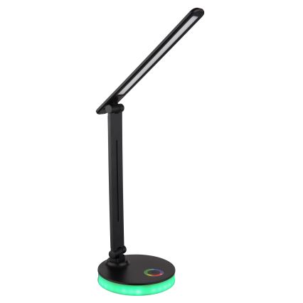 Globo - LED RGBW Димируема сензорна настолна лампа LED/5W/230V + LED/2W 2700K/4000K/6500K черен
