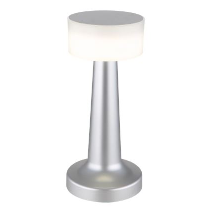 Globo - LED Димируема сензорна настолна лампа LED/1W/3,7V 2700K/4000K/6500K 800 mAh USB матов хром