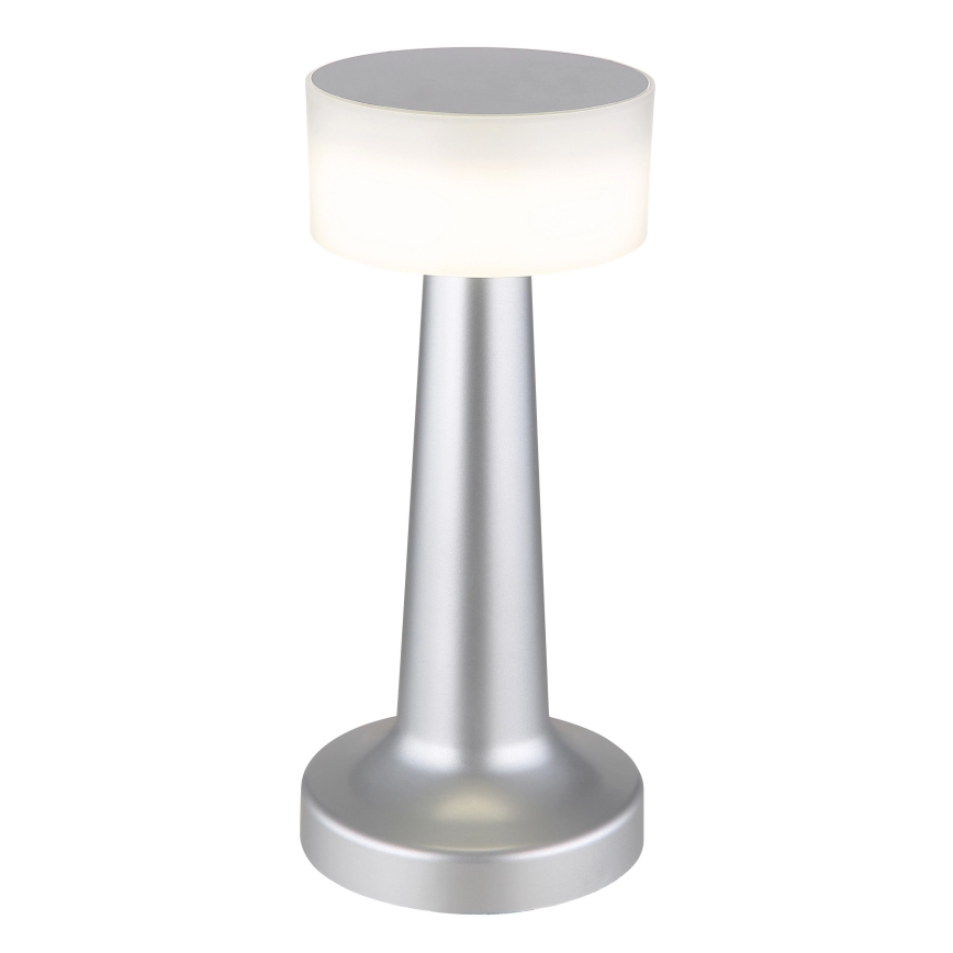 Globo - LED Димируема сензорна настолна лампа LED/1W/3,7V 2700K/4000K/6500K 800 mAh USB матов хром