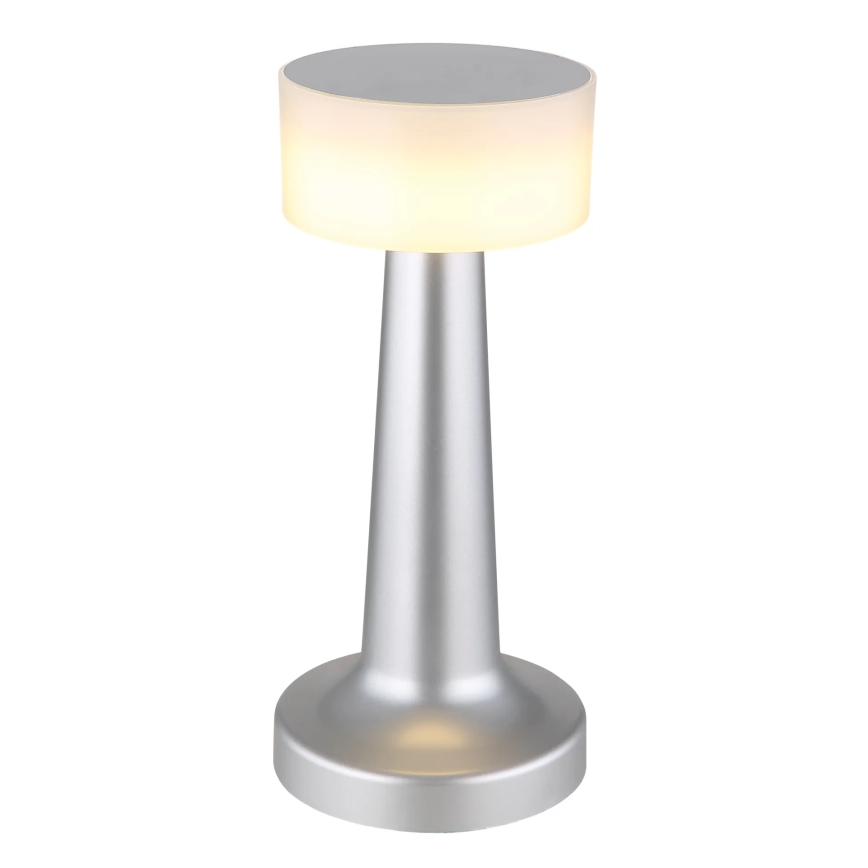 Globo - LED Димируема сензорна настолна лампа LED/1W/3,7V 2700K/4000K/6500K 800 mAh USB матов хром