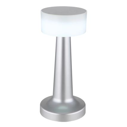 Globo - LED Димируема сензорна настолна лампа LED/1W/3,7V 2700K/4000K/6500K 800 mAh USB матов хром