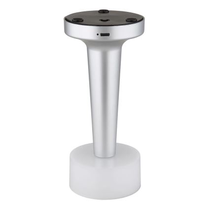 Globo - LED Димируема сензорна настолна лампа LED/1W/3,7V 2700K/4000K/6500K 800 mAh USB матов хром