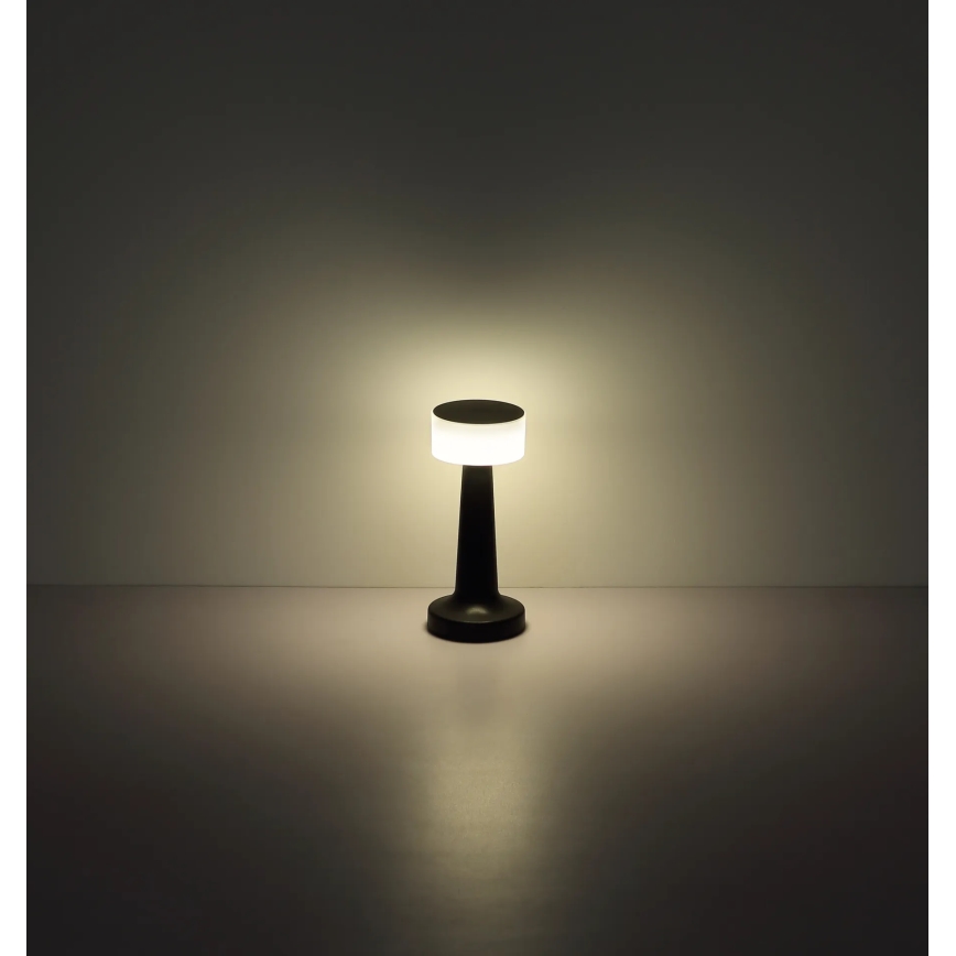 Globo - LED Димируема сензорна настолна лампа LED/1W/3,7V 2700K/4000K/6500K 800 mAh USB черен