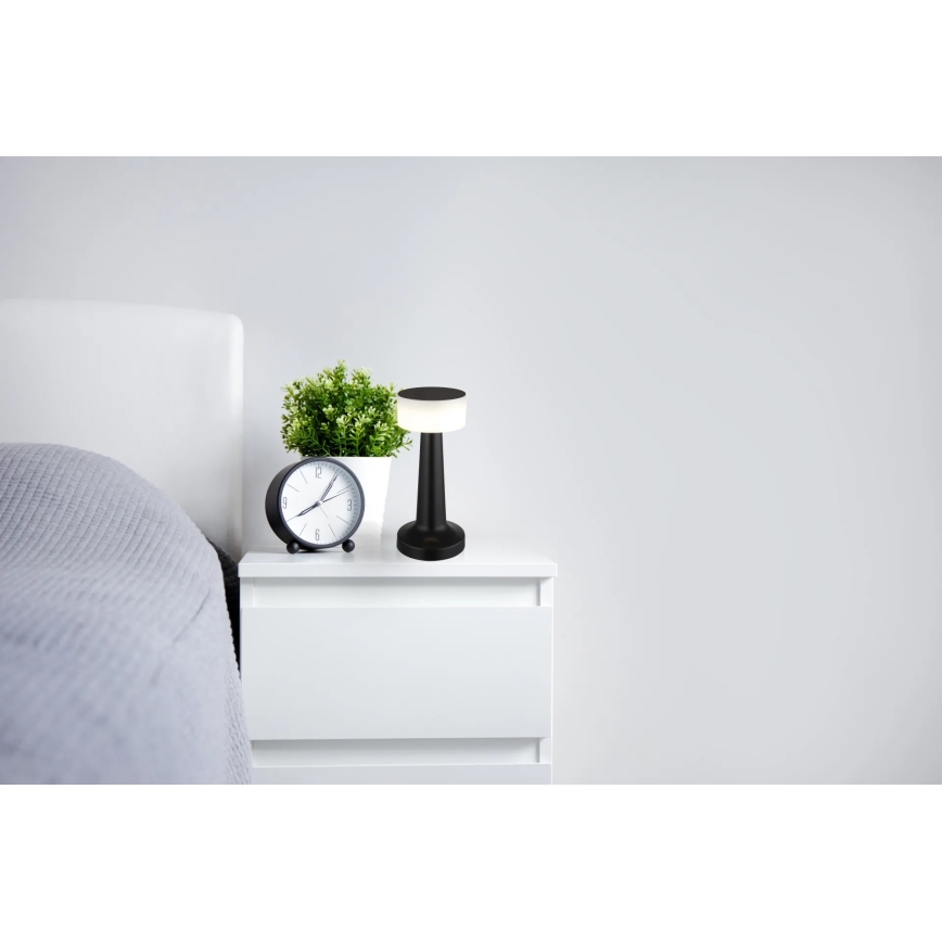 Globo - LED регулируема настолна лампа с докосване LED/1W/3,7V 2700K/4000K/6500K 800 mAh USB черна