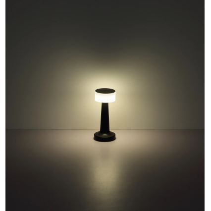 Globo - LED регулируема настолна лампа с докосване LED/1W/3,7V 2700K/4000K/6500K 800 mAh USB черна