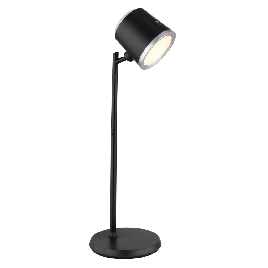 Globo - LED Димируема сензорна настолна лампа 4в1 LED/6W/3,7V 3000K/4000K/6500K 1500 mAh USB черен