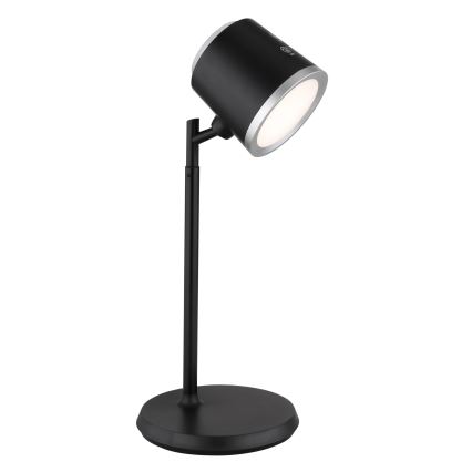 Globo - LED Димируема сензорна настолна лампа 4в1 LED/6W/3,7V 3000K/4000K/6500K 1500 mAh USB черен
