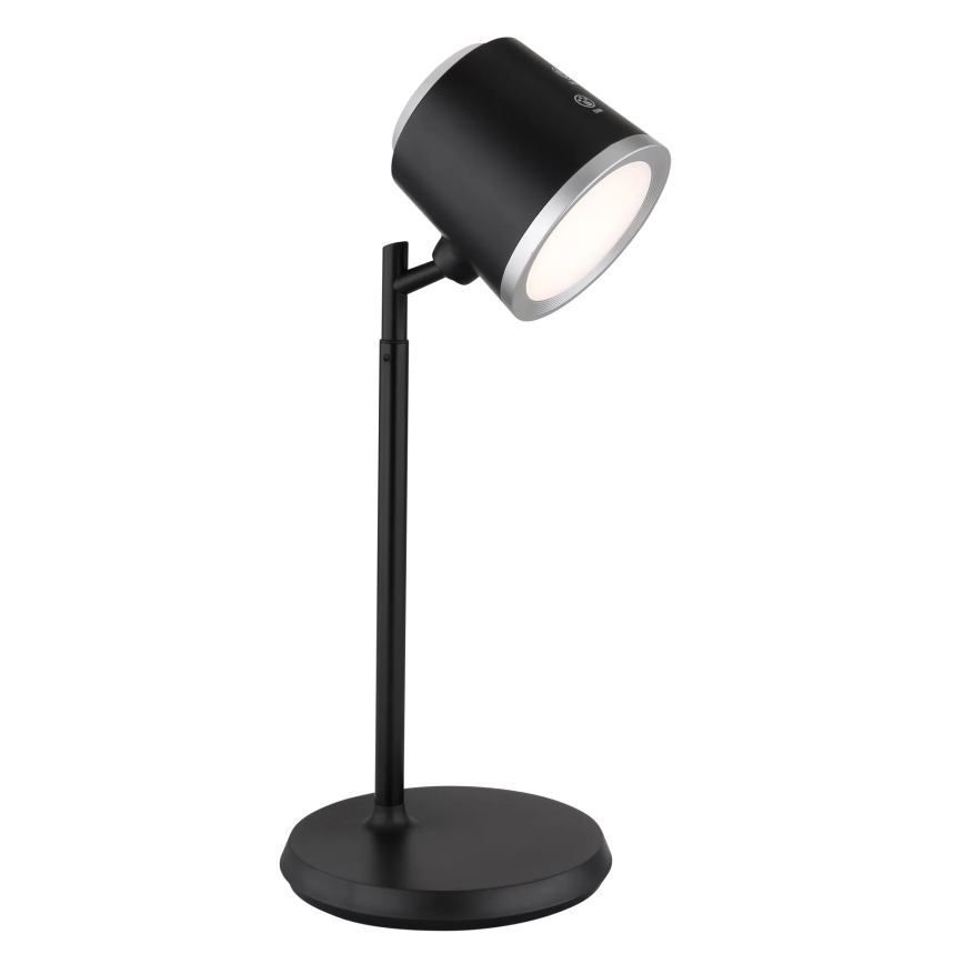 Globo - LED Димируема сензорна настолна лампа 4в1 LED/6W/3,7V 3000K/4000K/6500K 1500 mAh USB черен