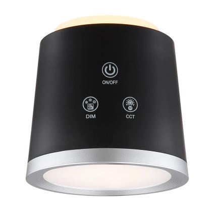 Globo - LED Димируема сензорна настолна лампа 4в1 LED/6W/3,7V 3000K/4000K/6500K 1500 mAh USB черен