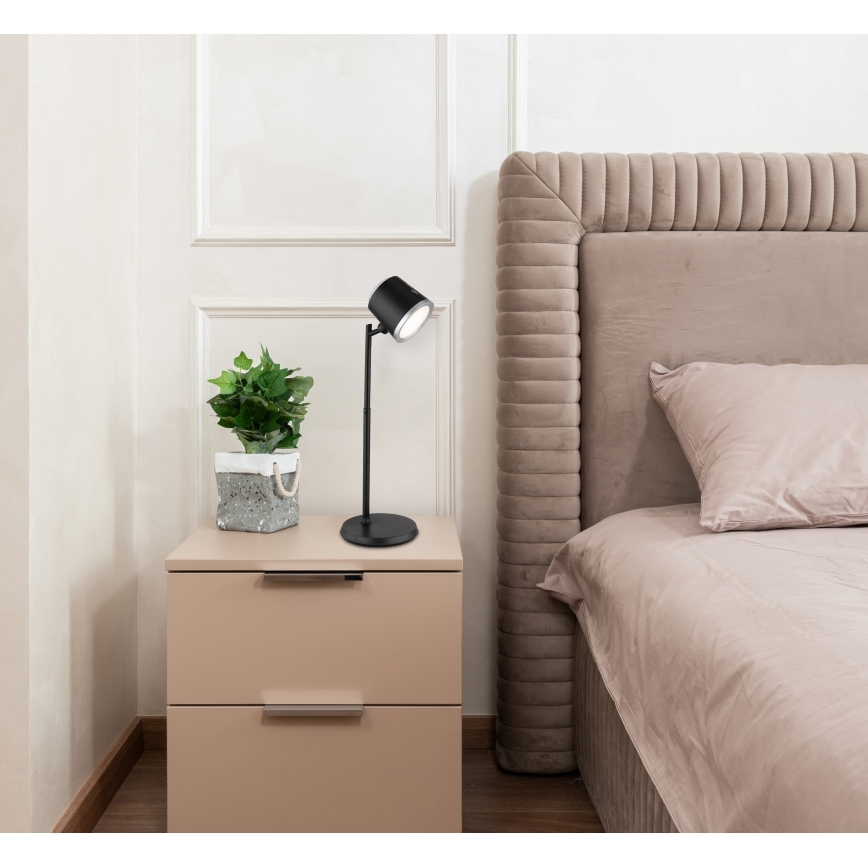 Globo - LED регулируема настолна лампа с докосване 4в1 LED/6W/3,7V 3000K/4000K/6500K 1500 mAh USB черна