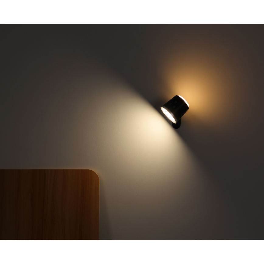 Globo - LED регулируема настолна лампа с докосване 4в1 LED/6W/3,7V 3000K/4000K/6500K 1500 mAh USB черна