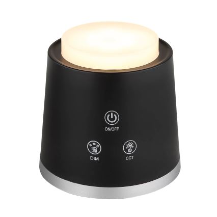 Globo - LED регулируема настолна лампа с докосване 4в1 LED/6W/3,7V 3000K/4000K/6500K 1500 mAh USB черна