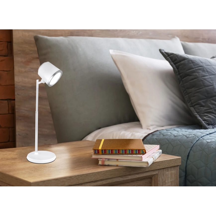 Globo - LED Димируема сензорна настолна лампа 4в1 LED/6W/3,7V 3000K/4000K/6500K 1500 mAh USB бял
