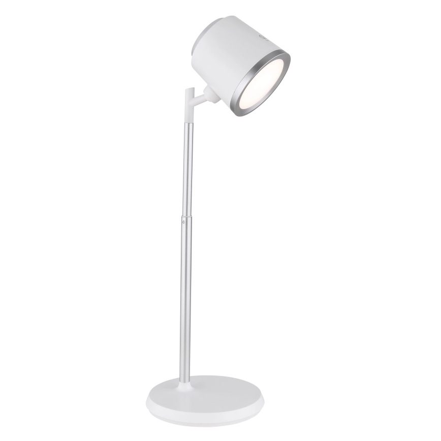 Globo - LED Димируема сензорна настолна лампа 4в1 LED/6W/3,7V 3000K/4000K/6500K 1500 mAh USB бял