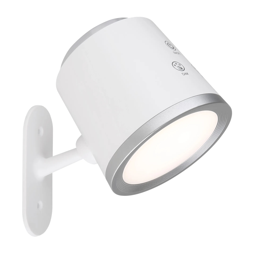 Globo - LED Димируема сензорна настолна лампа 4в1 LED/6W/3,7V 3000K/4000K/6500K 1500 mAh USB бял