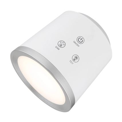 Globo - LED Димируема сензорна настолна лампа 4в1 LED/6W/3,7V 3000K/4000K/6500K 1500 mAh USB бял
