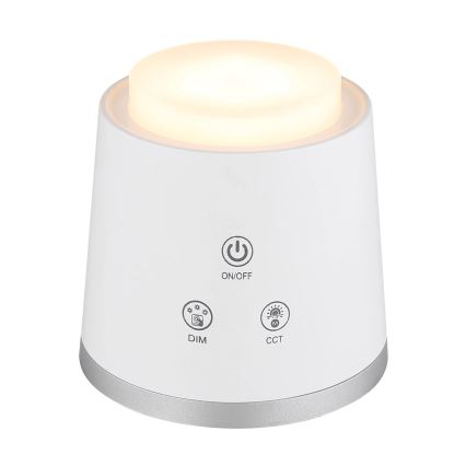 Globo - LED Димируема сензорна настолна лампа 4в1 LED/6W/3,7V 3000K/4000K/6500K 1500 mAh USB бял