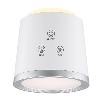 Globo - LED Димируема сензорна настолна лампа 4в1 LED/6W/3,7V 3000K/4000K/6500K 1500 mAh USB бял