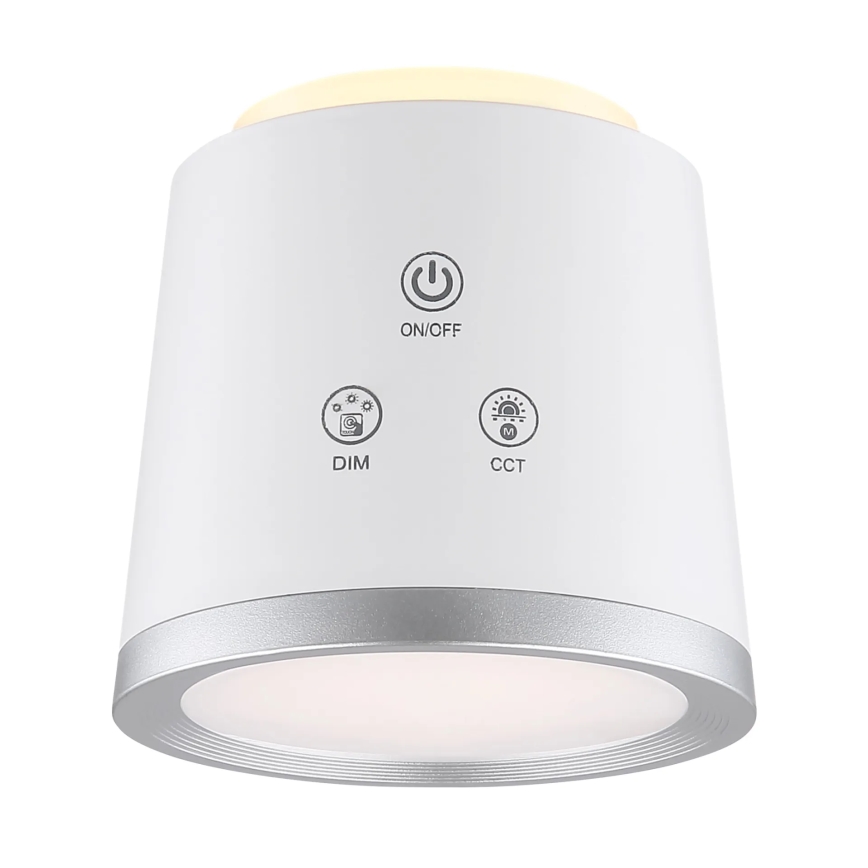 Globo - LED Димируема сензорна настолна лампа 4в1 LED/6W/3,7V 3000K/4000K/6500K 1500 mAh USB бял