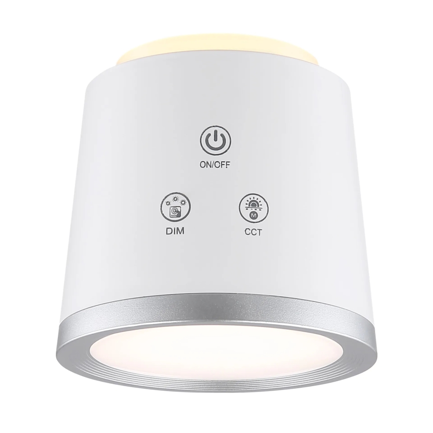 Globo - LED Димируема сензорна настолна лампа 4в1 LED/6W/3,7V 3000K/4000K/6500K 1500 mAh USB бял