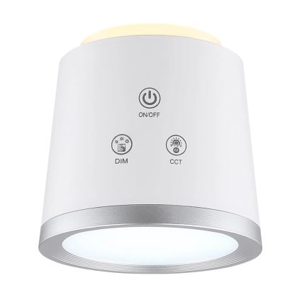 Globo - LED Димируема сензорна настолна лампа 4в1 LED/6W/3,7V 3000K/4000K/6500K 1500 mAh USB бял