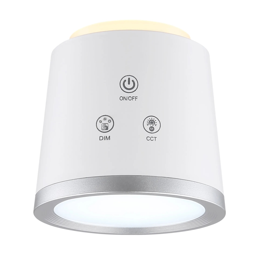Globo - LED Димируема сензорна настолна лампа 4в1 LED/6W/3,7V 3000K/4000K/6500K 1500 mAh USB бял