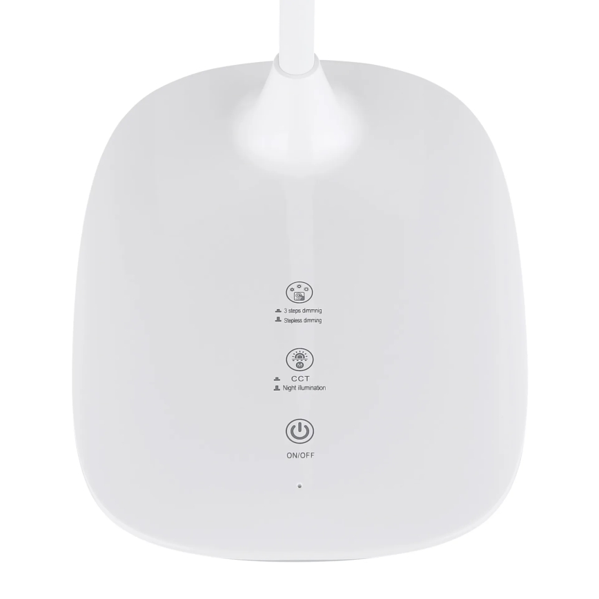 Globo - LED Димируема сензорна настолна лампа LED/9W/230V 3000K/4000K/6500K CRI 90 бял