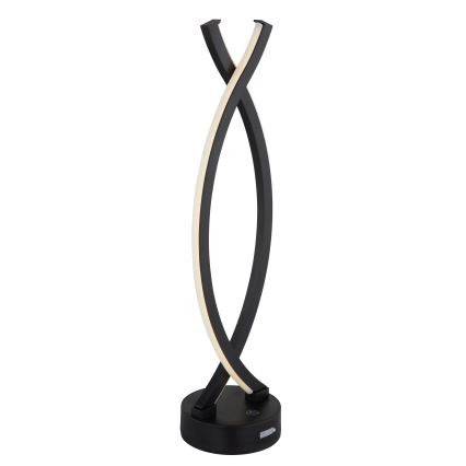 Globo - LED регулируема настолна лампа с докосване LED/1W/3,7V 3000K 1800 mAh USB черна