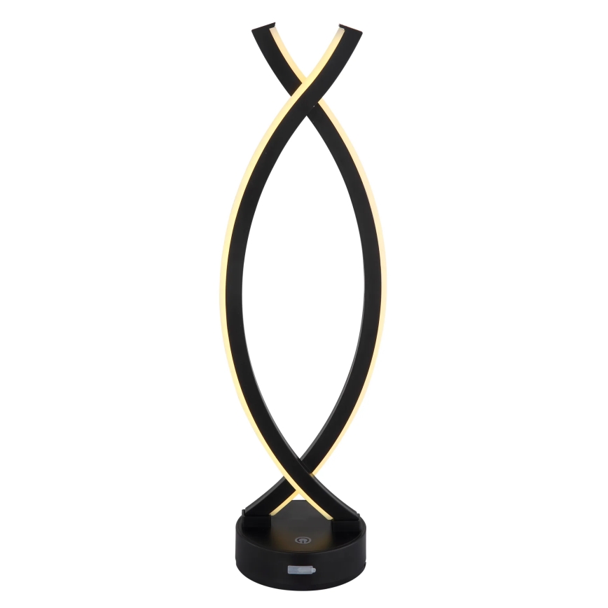 Globo - LED регулируема настолна лампа с докосване LED/1W/3,7V 3000K 1800 mAh USB черна