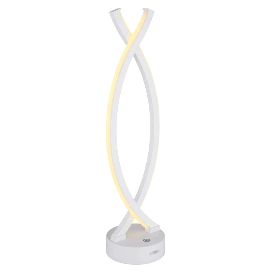 Globo - LED Димируема сензорна настолна лампа LED/1W/3,7V 3000K 1800 mAh USB бял