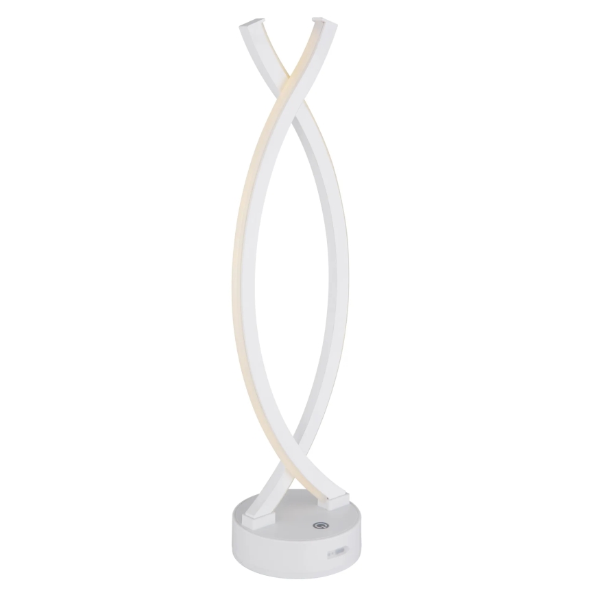 Globo - LED Димируема сензорна настолна лампа LED/1W/3,7V 3000K 1800 mAh USB бял
