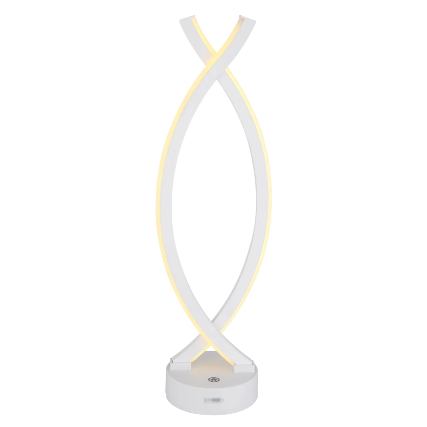 Globo - LED Димируема сензорна настолна лампа LED/1W/3,7V 3000K 1800 mAh USB бял