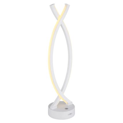 Globo - LED регулируема настолна лампа с докосване LED/1W/3,7V 3000K 1800 mAh USB бяла