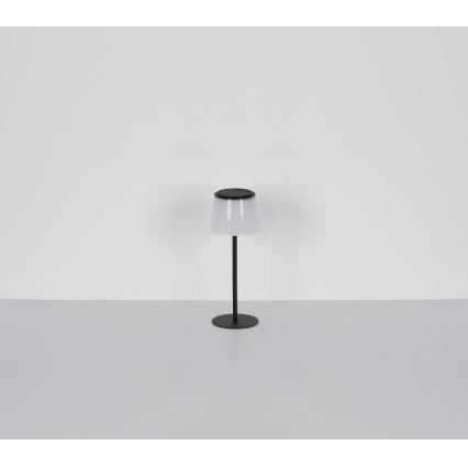 Globo - LED Димируем докосване екстериорен настолна лампа LED/1,8W/5V IP44 1800 mAh черен/бял