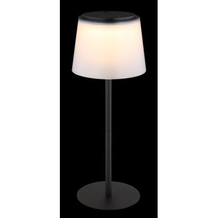 Globo - LED Димируем докосване екстериорен настолна лампа LED/1,8W/5V IP44 1800 mAh черен/бял