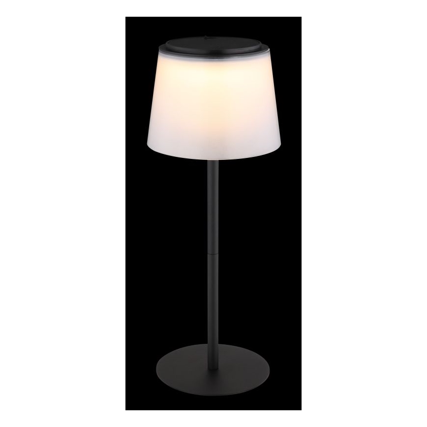 Globo - LED Димируем докосване екстериорен настолна лампа LED/1,8W/5V IP44 1800 mAh черен/бял