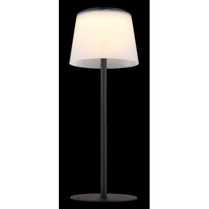 Globo - LED Димируем докосване екстериорен настолна лампа LED/1,8W/5V IP44 1800 mAh черен/бял