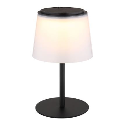 Globo - LED Димируем докосване екстериорен настолна лампа LED/1,8W/5V IP44 1800 mAh черен/бял