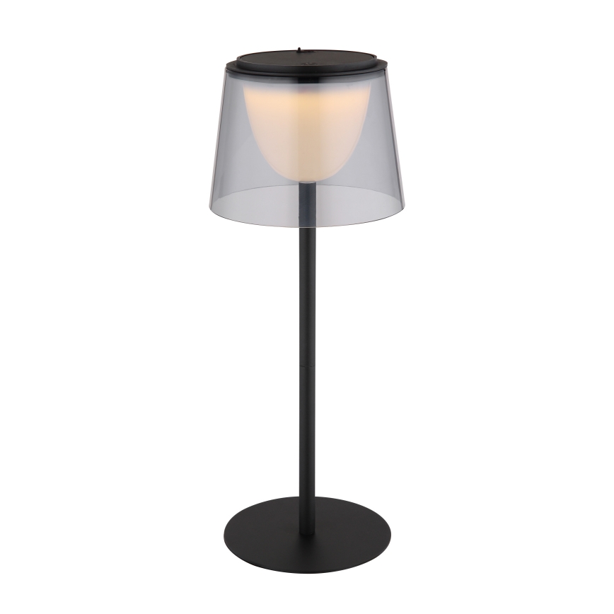 Globo - LED Димируем докосване екстериорен настолна лампа LED/1,8W/5V IP44 1800 mAh черен/опушен