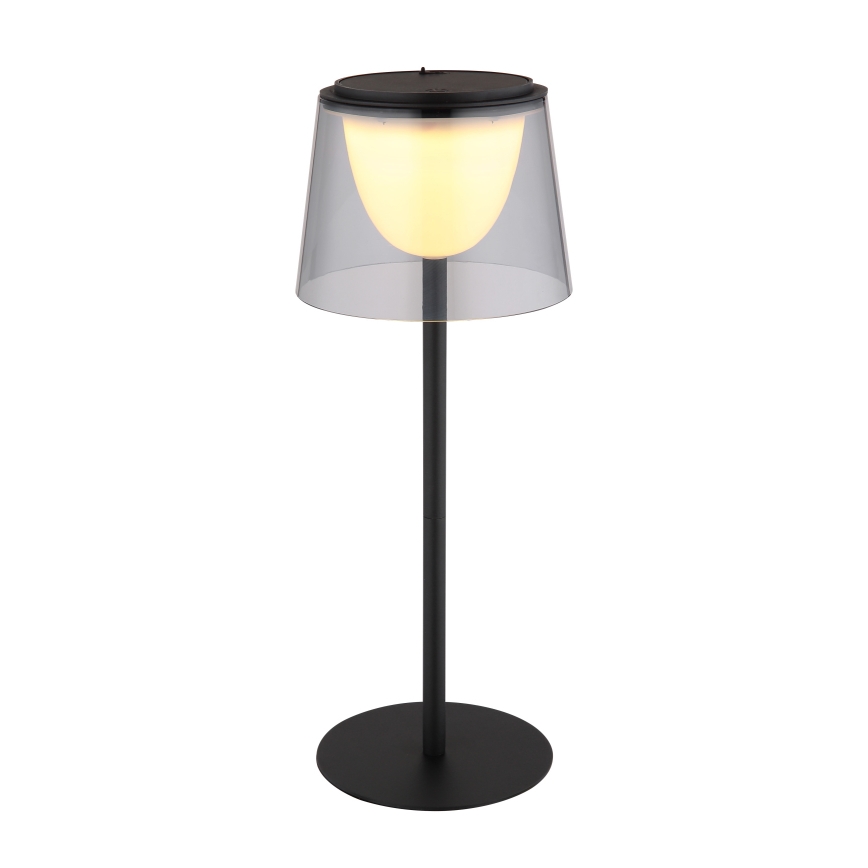 Globo - LED Димируем докосване екстериорен настолна лампа LED/1,8W/5V IP44 1800 mAh черен/опушен