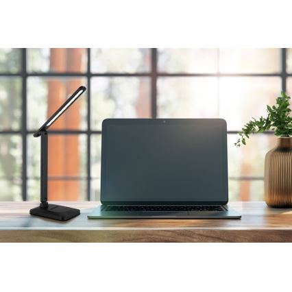 Globo - LED регулируема настолна лампа с докосване LED/3W/5V 2800/4000/6500K 1800 mAh черна