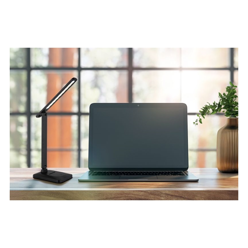 Globo - LED регулируема настолна лампа с докосване LED/3W/5V 2800/4000/6500K 1800 mAh черна