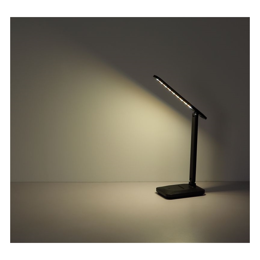 Globo - LED регулируема настолна лампа с докосване LED/3W/5V 2800/4000/6500K 1800 mAh черна